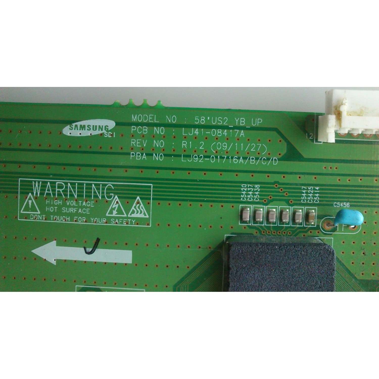 US2_YB_UP-BUFFER 716A / LJ92-01716A / SAMSUNG BN96-12683A  / LJ41-08417A / MODELO PN58C500G2FXZA - Imagen 3